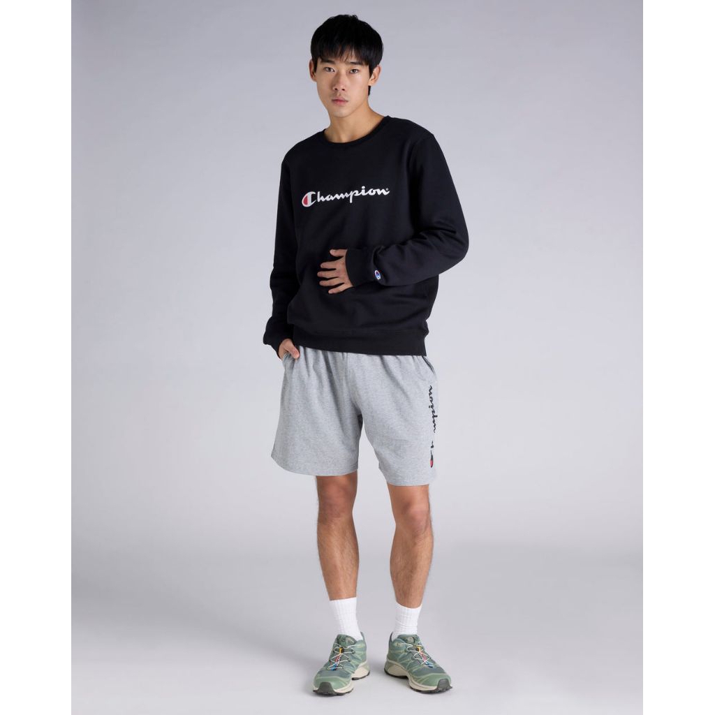 Crewneck Champion Script Hitam