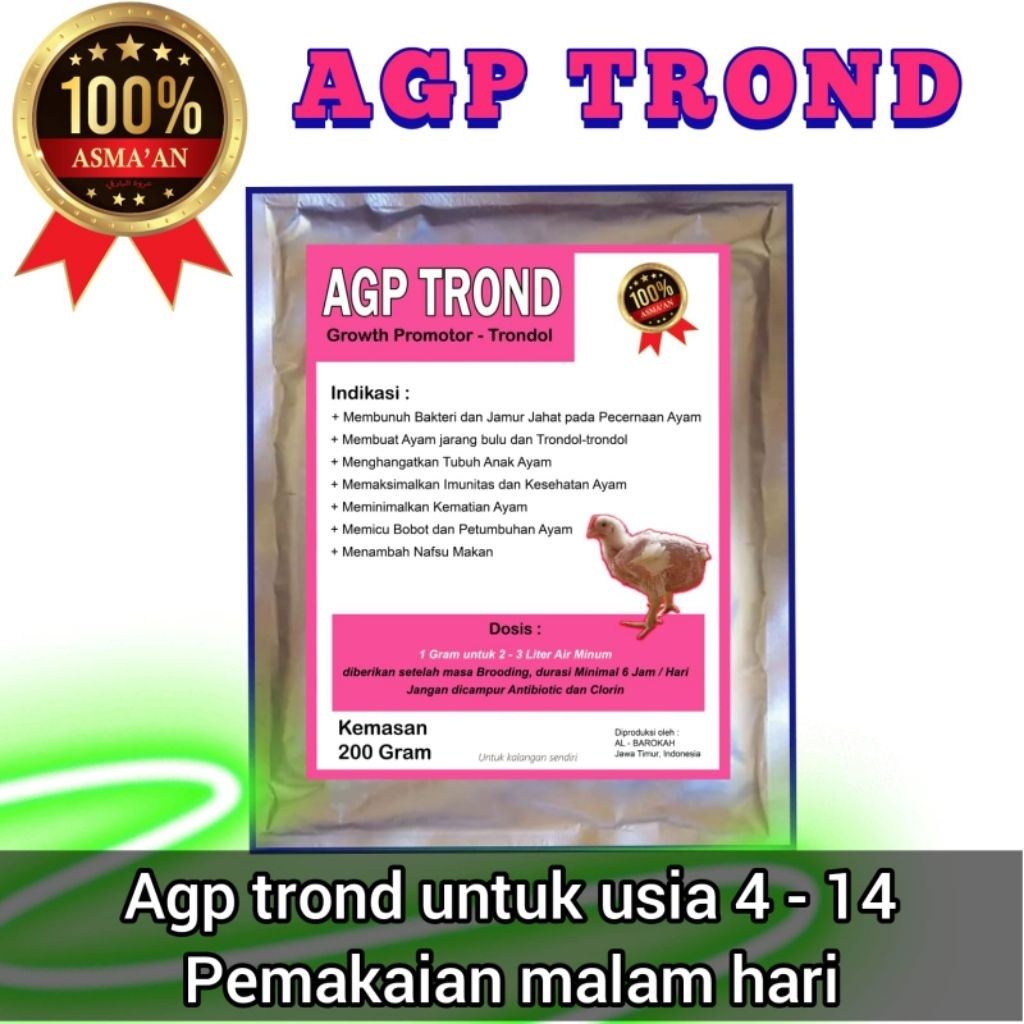 Agp trond vitamin pendukung brooding