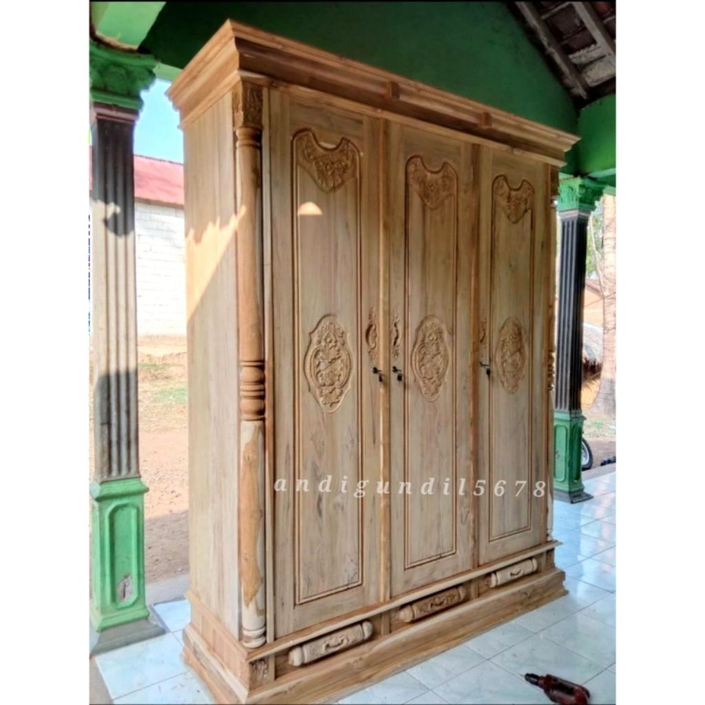 Lemari Pakaian Minimalis Full Kayu Jati Lemari Baju Minimalis Full Kayu Jati Lemari Kayu Jati Almari