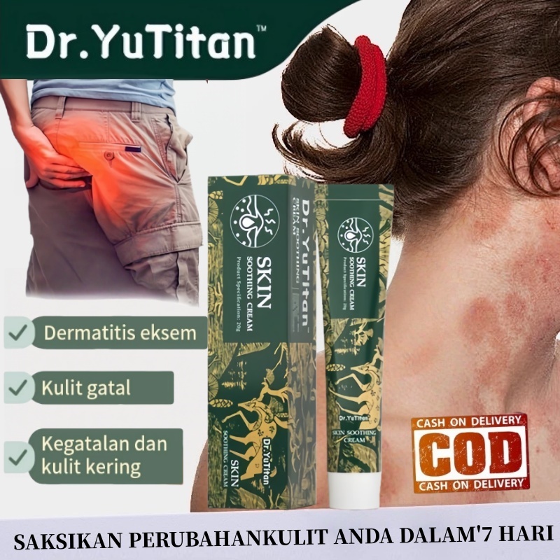 *COD ORI*Dr.Yutitan Krim Kulit 20g Penenang Meredakan Iritasi Eksim/Dermatitis/Kulit Kemerahan/Gatal