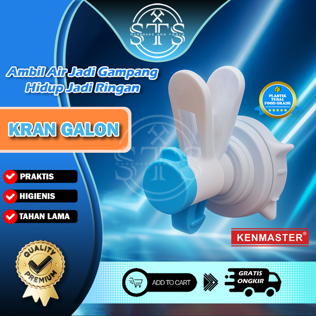 STSHARDWARE KRAN GALON / KRAN AQUA / KRAN TUTUP GALON / KRAN TUTUP GALON KENMASTER
