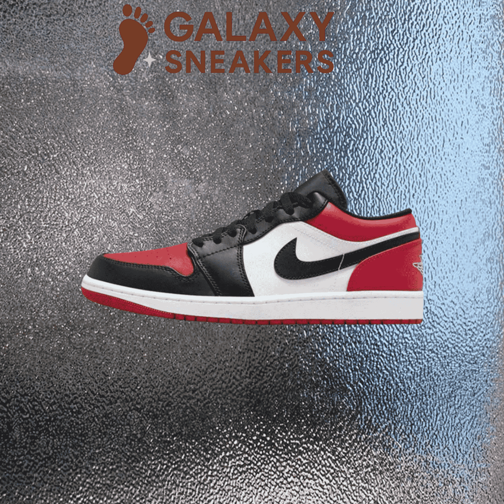 Sneakers Merah Hitam / Authentic / unisex / DunkJordan Low Bread Toe