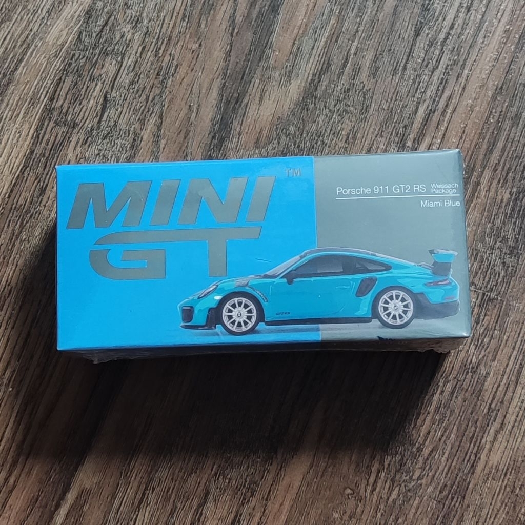 Mini GT 344 Porsche 911 GT2 RS Weissach Package Miami Blue