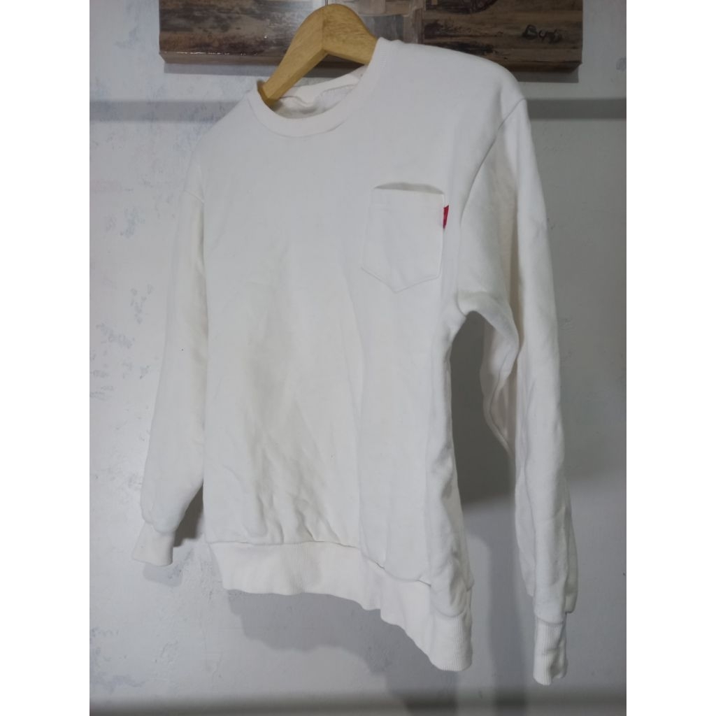 Crewneck B Ming Putih polos seken