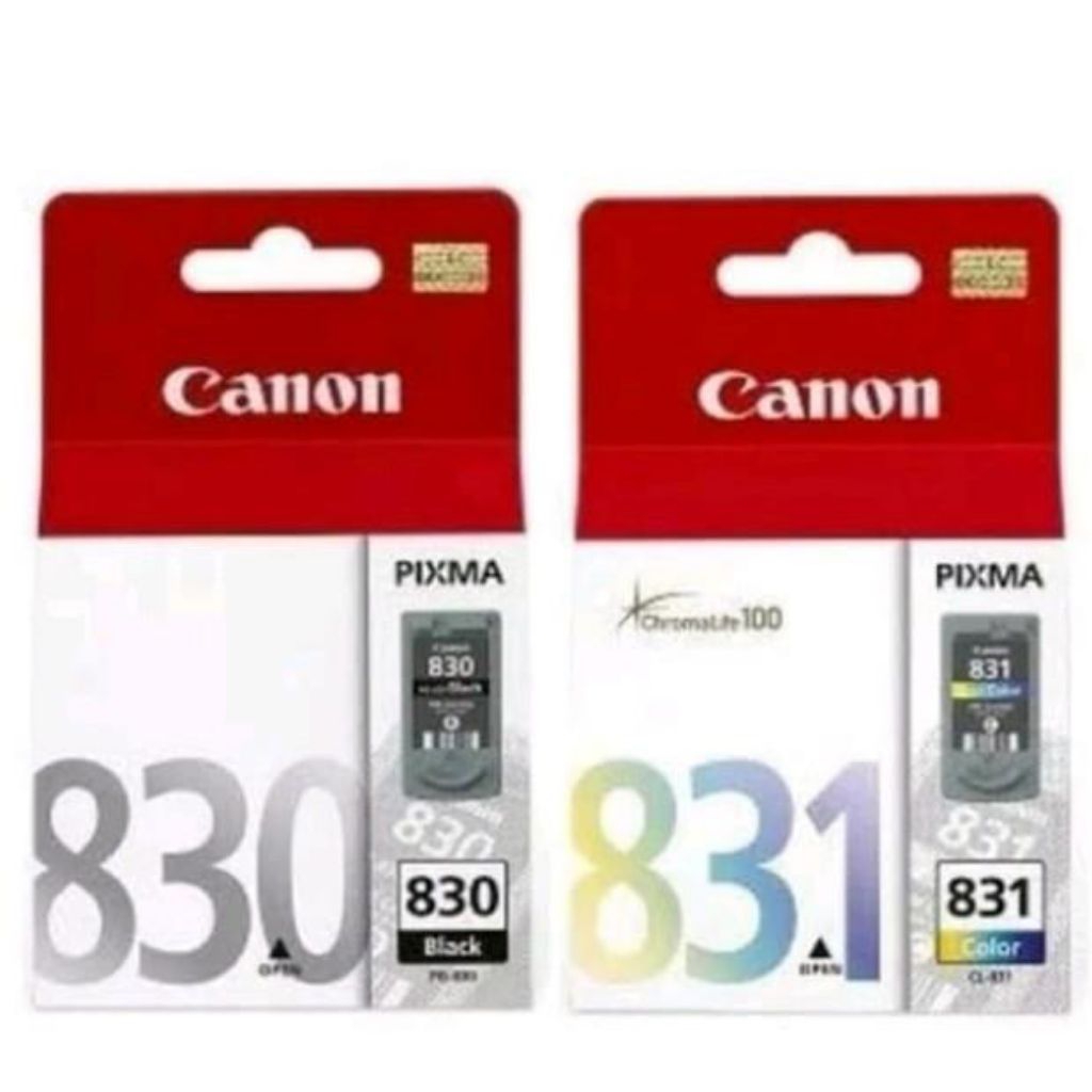 tinta canon 830 831 black & color original 1set TO IP1980 MP145 l Hitam Printer