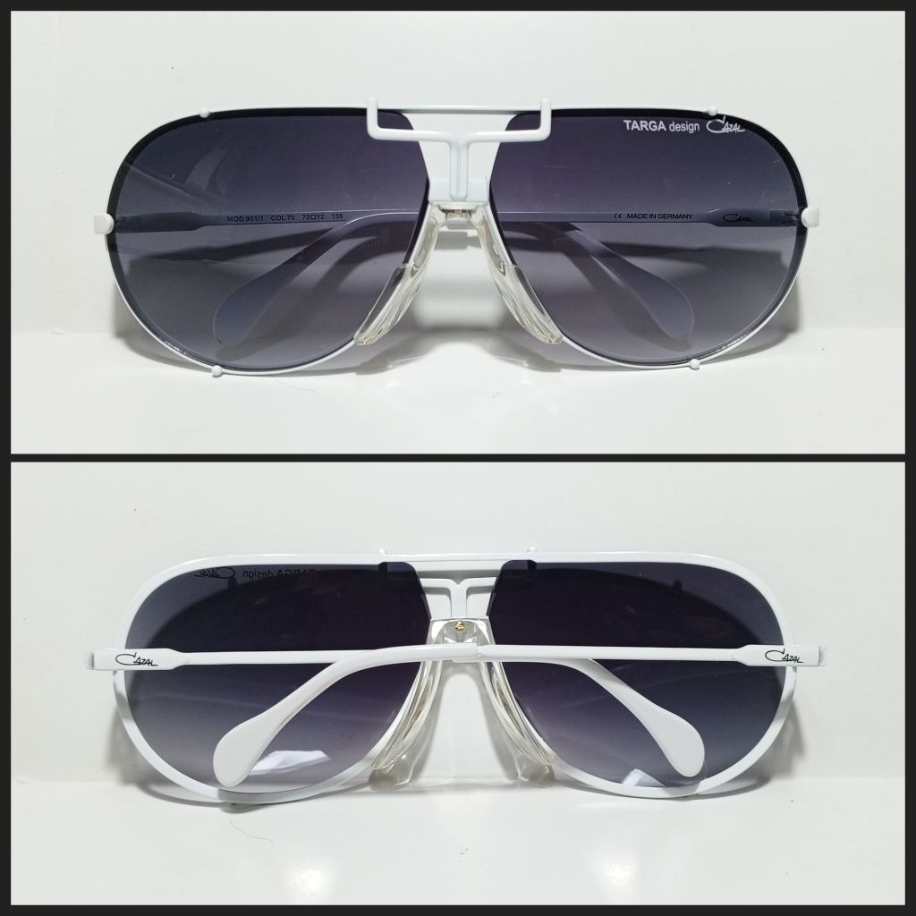 Kacamata CAZAL - white frame - vintage - Made in Germany - original - NOS