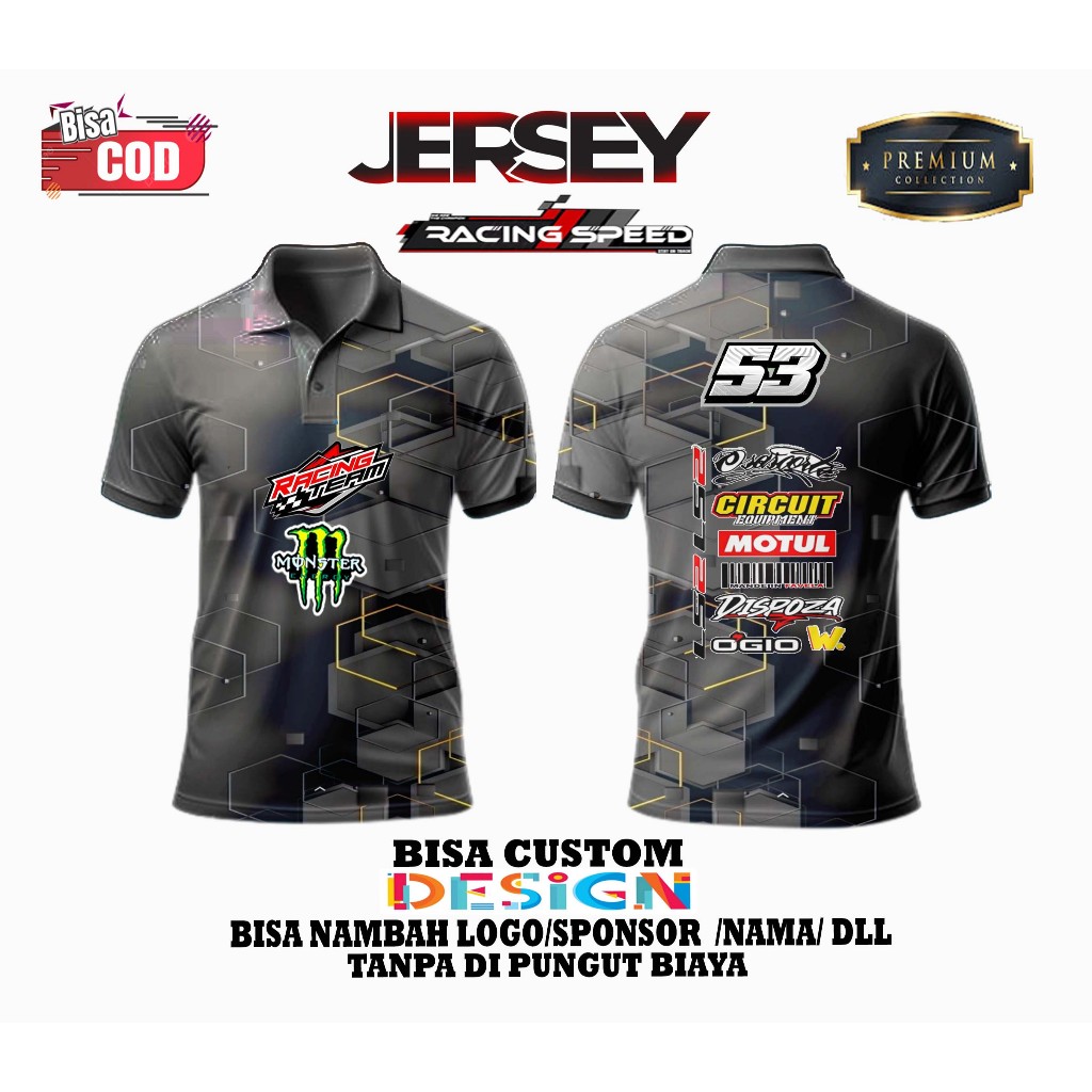 JERSEY RACING SUPERMOTO RIDER/BAJU JERSEY SUPERMOTO CRF KLX WR DTRACKER 01