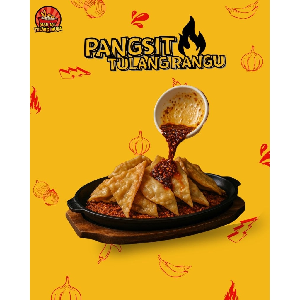 Pangsit Tulang Rangu Goreng / Kuah