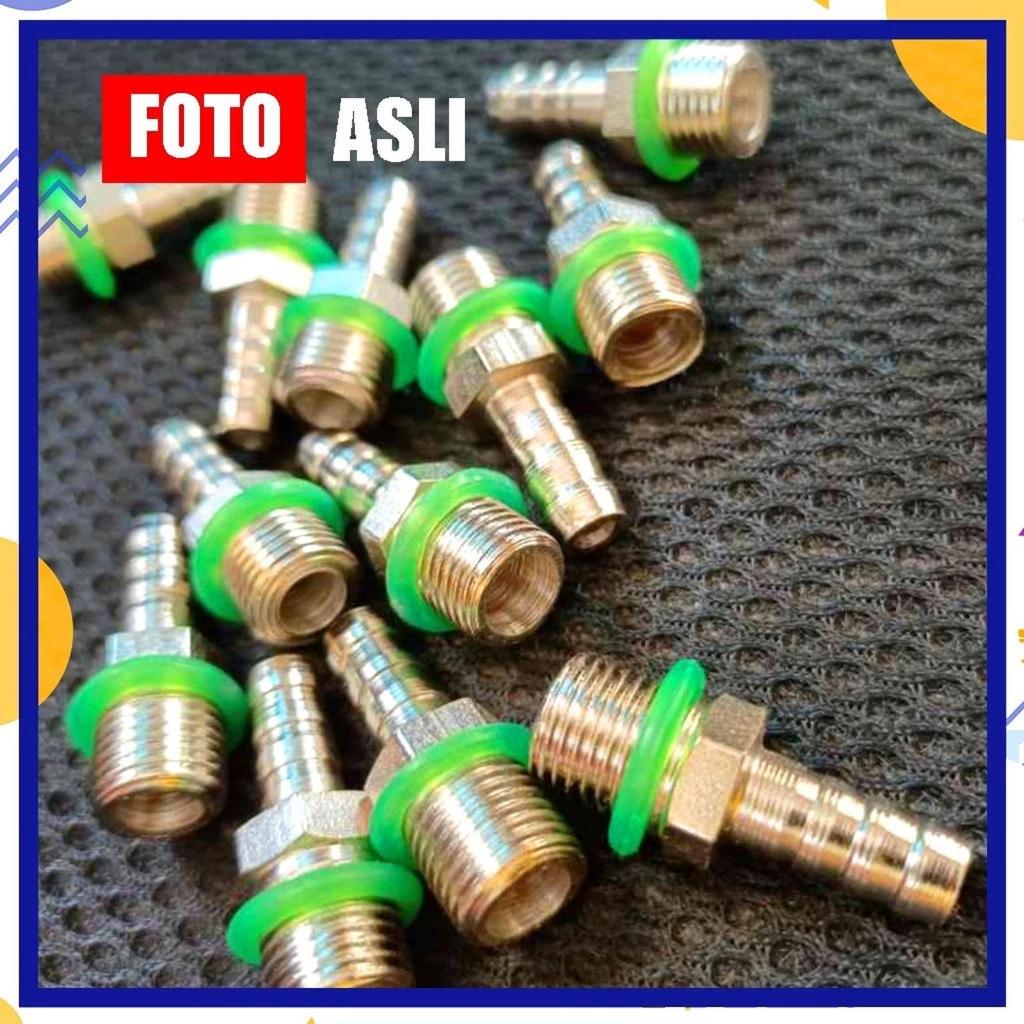 Nepel Cowo Sanchin Sambungan Stick Stik Steam Spray Gun - Drat Jantan Male Nepel Stik Sanchin Drat L