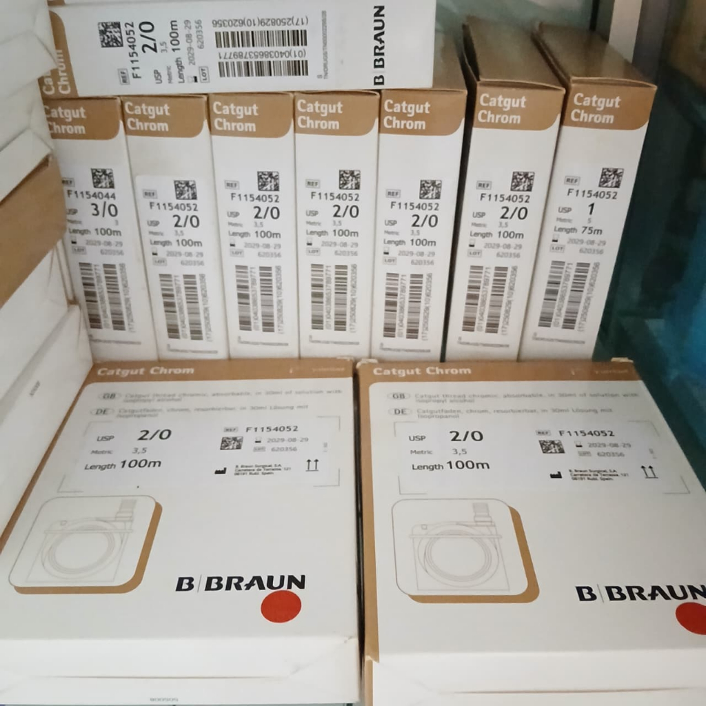 Benang Catgut Roll Chromic 2/0 B braun 100meter