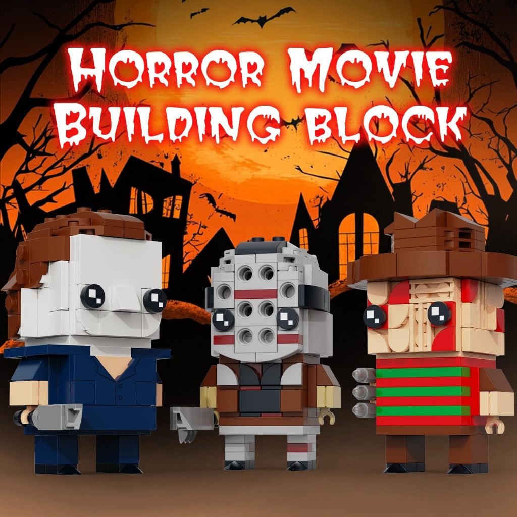 Halloween Horror Figures Building Block Set, Action Figure Compatible with Lego Brick with Michael, 