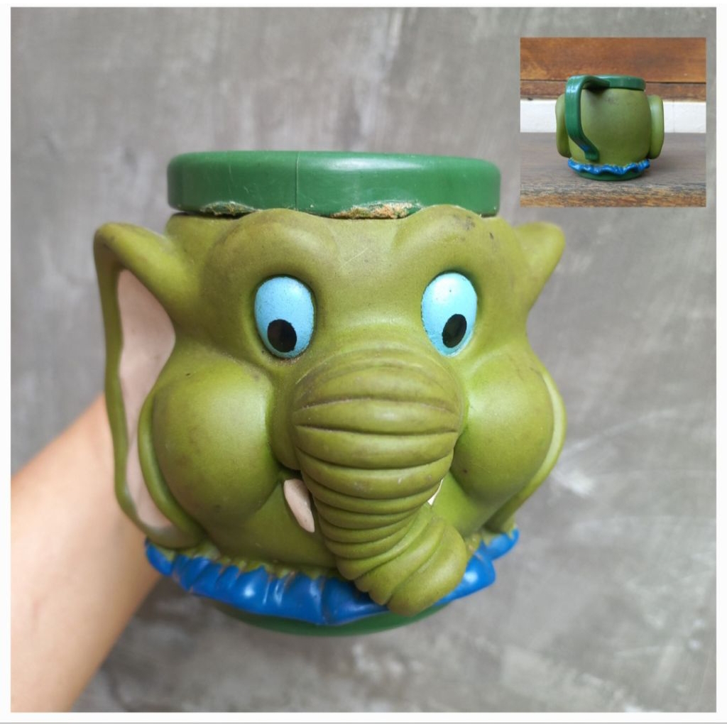 Gelas Mug Tempat Minum Koleksi Original Hokben karakter gajah
