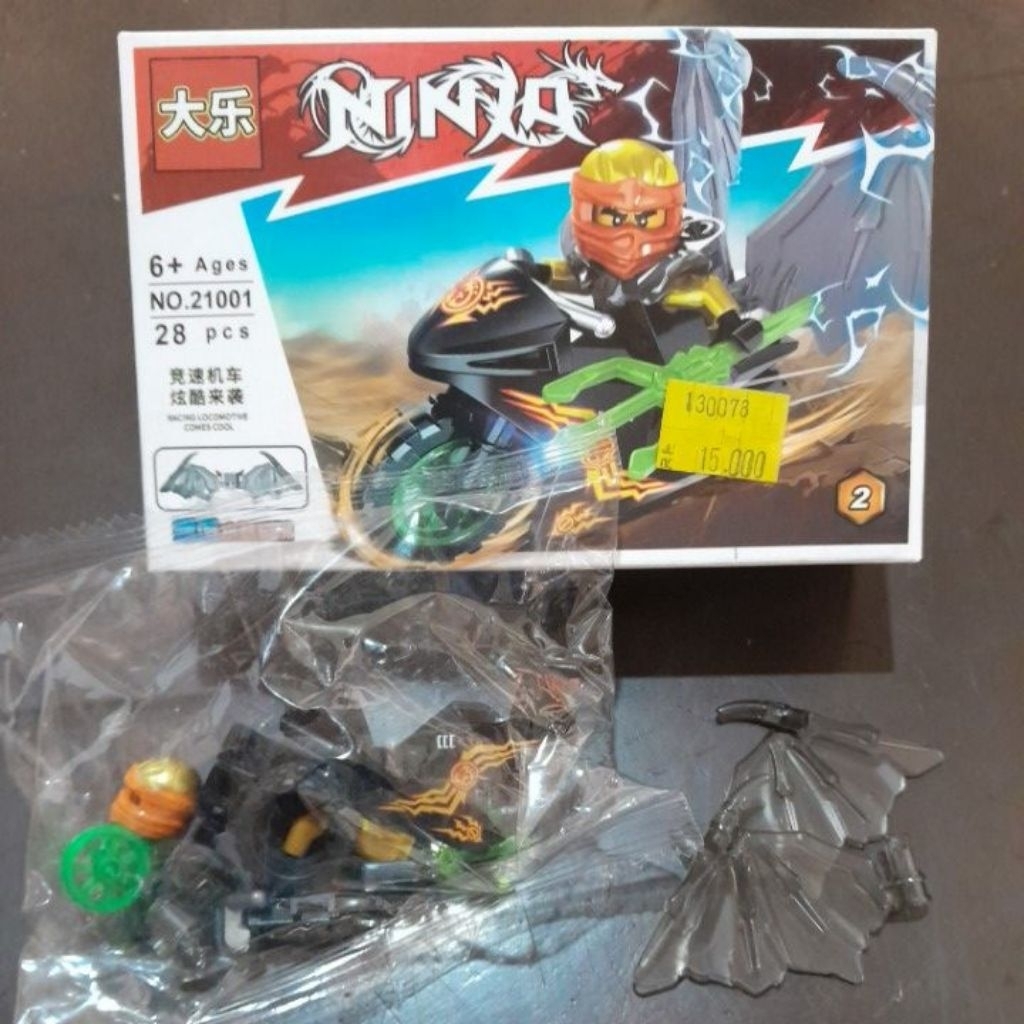 MAINAN BALOK NINJA UNTUK USIA 6+/LEGO NINJA/BONGKAR PASANG 21001