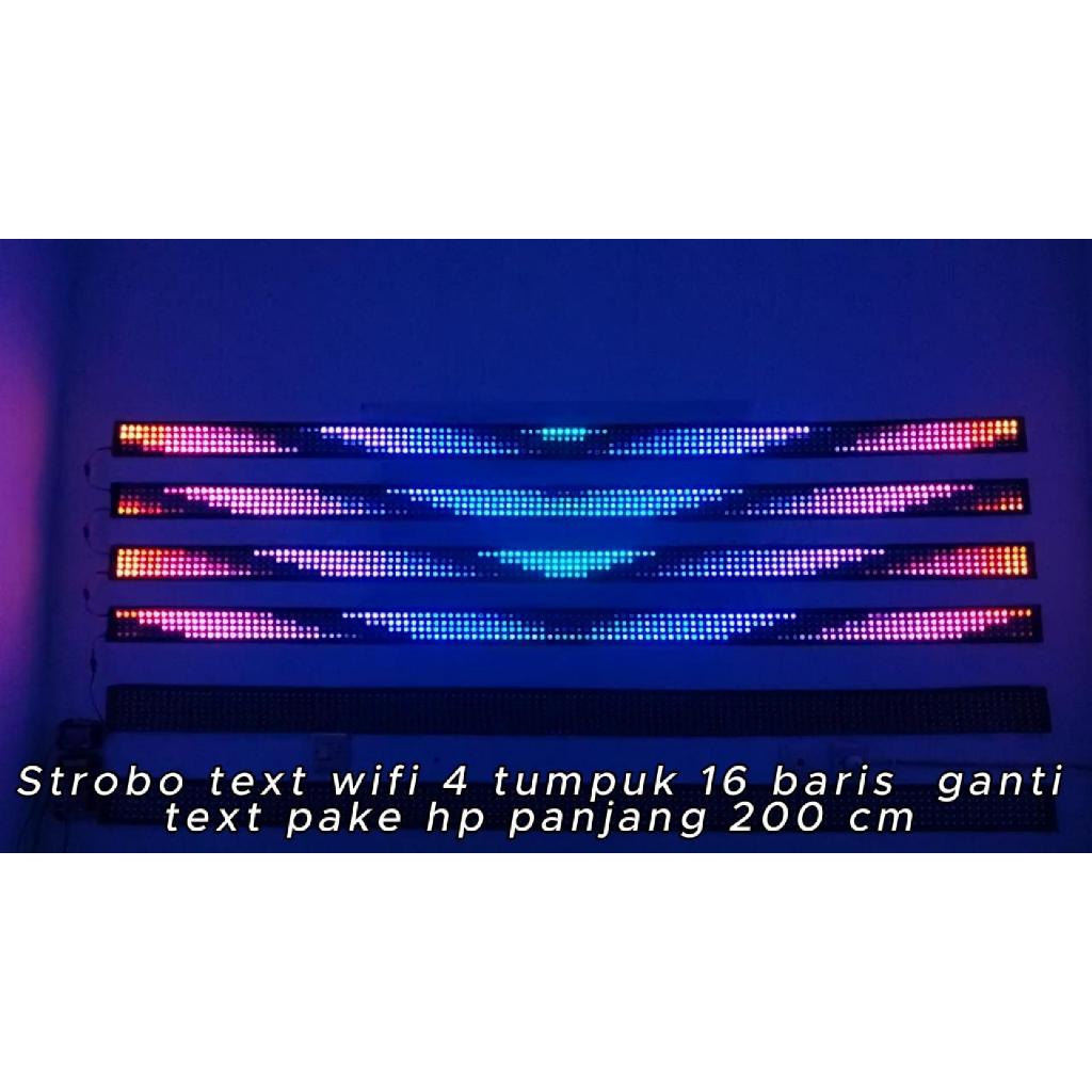Modul lampu strobo Text 4 Tumpuk