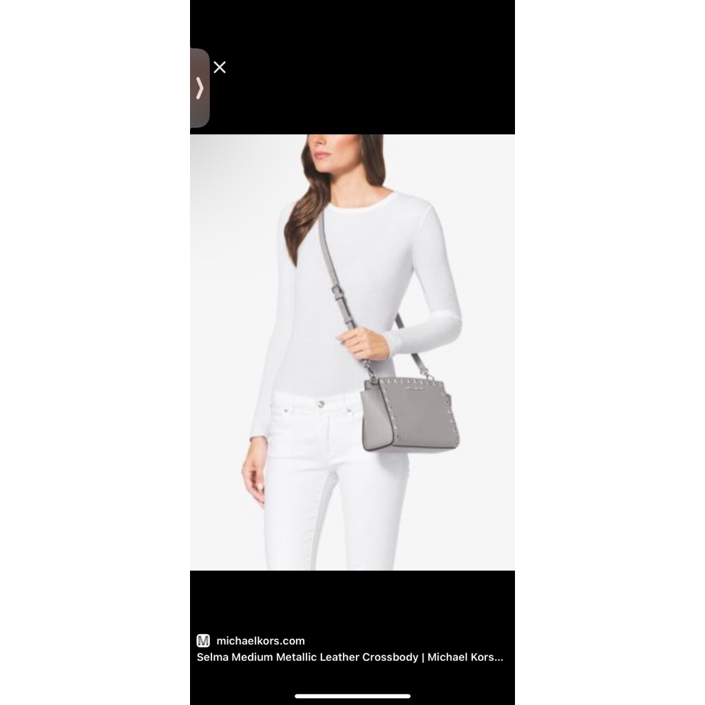 tas MK original 100% | tas sling wanita kulit warna abu