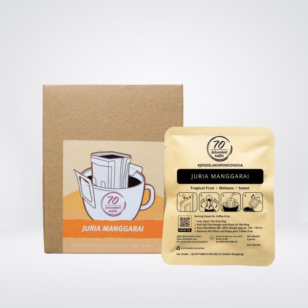 Coffee Drip Package 5 Pcs Juria Manggarai by 70 Fahrenheit Koffie