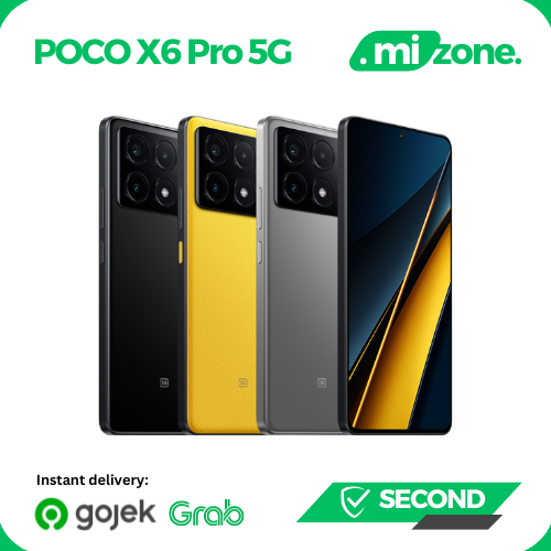 (HP BEKAS) Poco X6 Pro 5G Second Smartphone Mediatek Dimensity 8300-Ultra Layar AMOLED 6.67 inch 64M