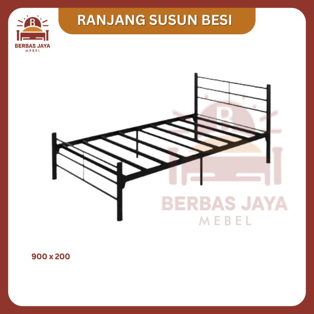 RANJANG SUSUN BESI - RANJANG SUSUN SINGLE-  DIVAN BESI