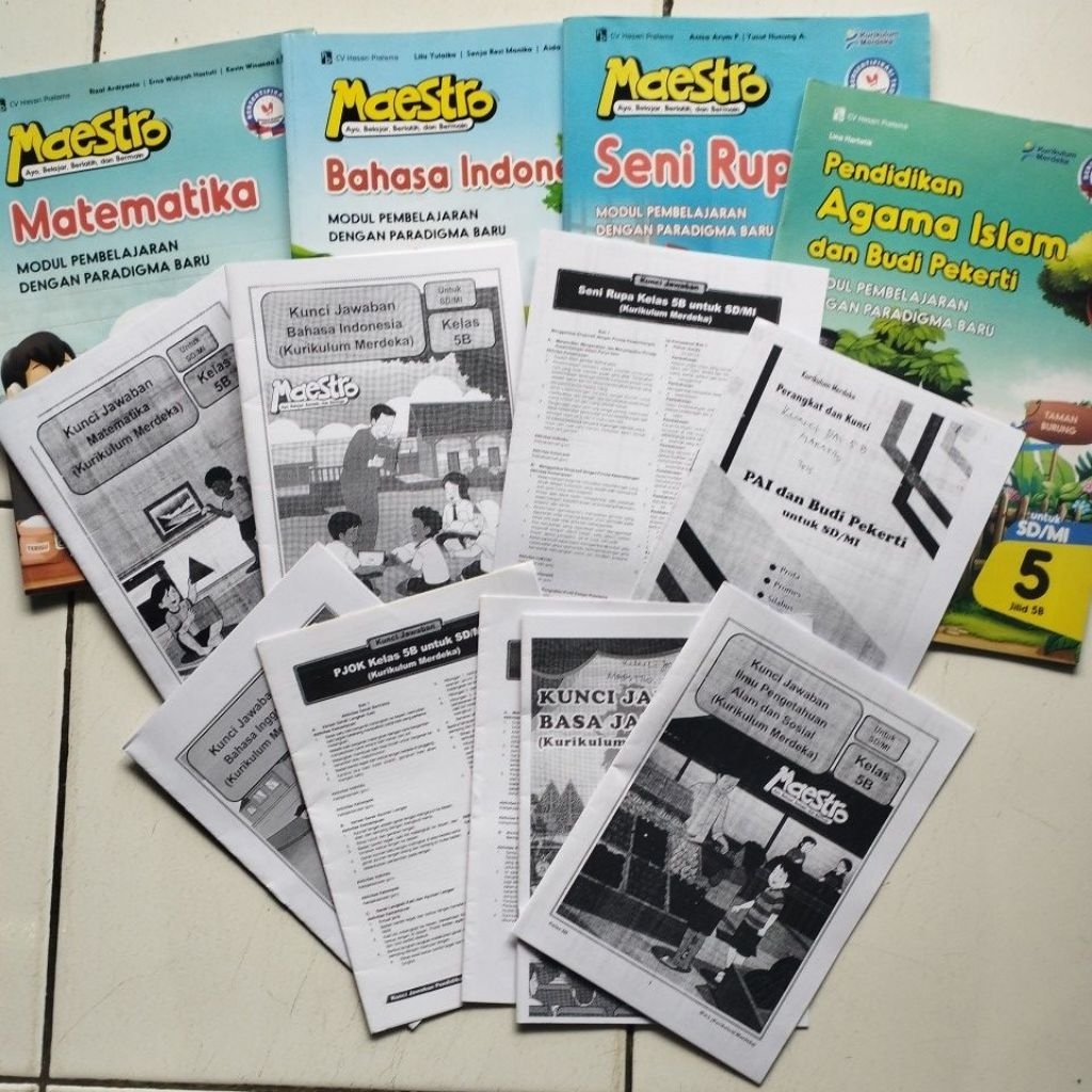 LKS KELAS 5 + KUNCI (SEBAGIAN) MAESTRO