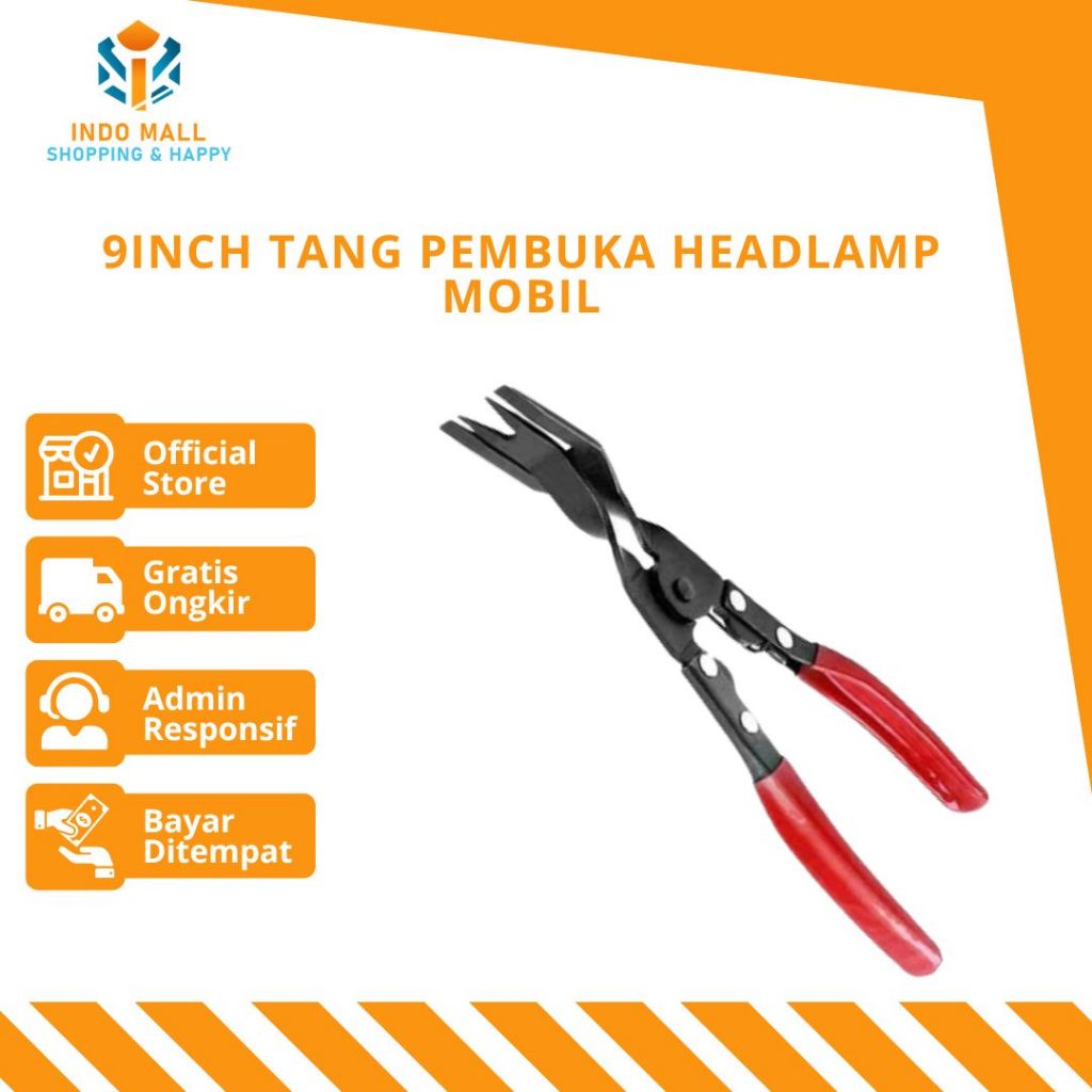 9inch Tang pembuka headlamp Mobil Tang Lancip Tang klip Mobil Keling Plastik Lampu Pembuka Alat Pele