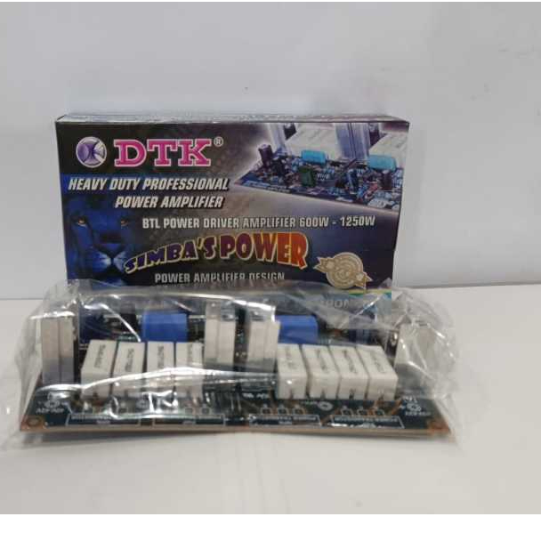 KIT DTK SIMBA PD 1250 BTL POWER AMPLIFIER 600 - 1250W