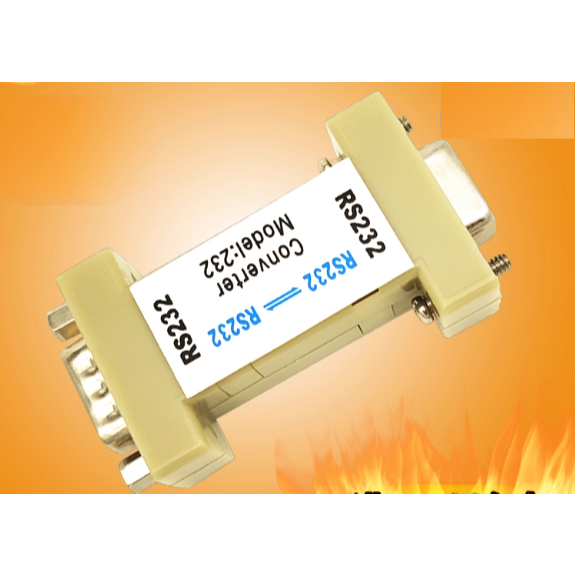 Passive RS232 to RS232 five-wire three-signal opto-isolator RS232 Male to RS232 Female