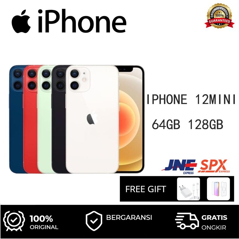 HP APPLE IPHONE12mini64GB/128GB All Sim Fullset Original Mulus100% 3utools All Green