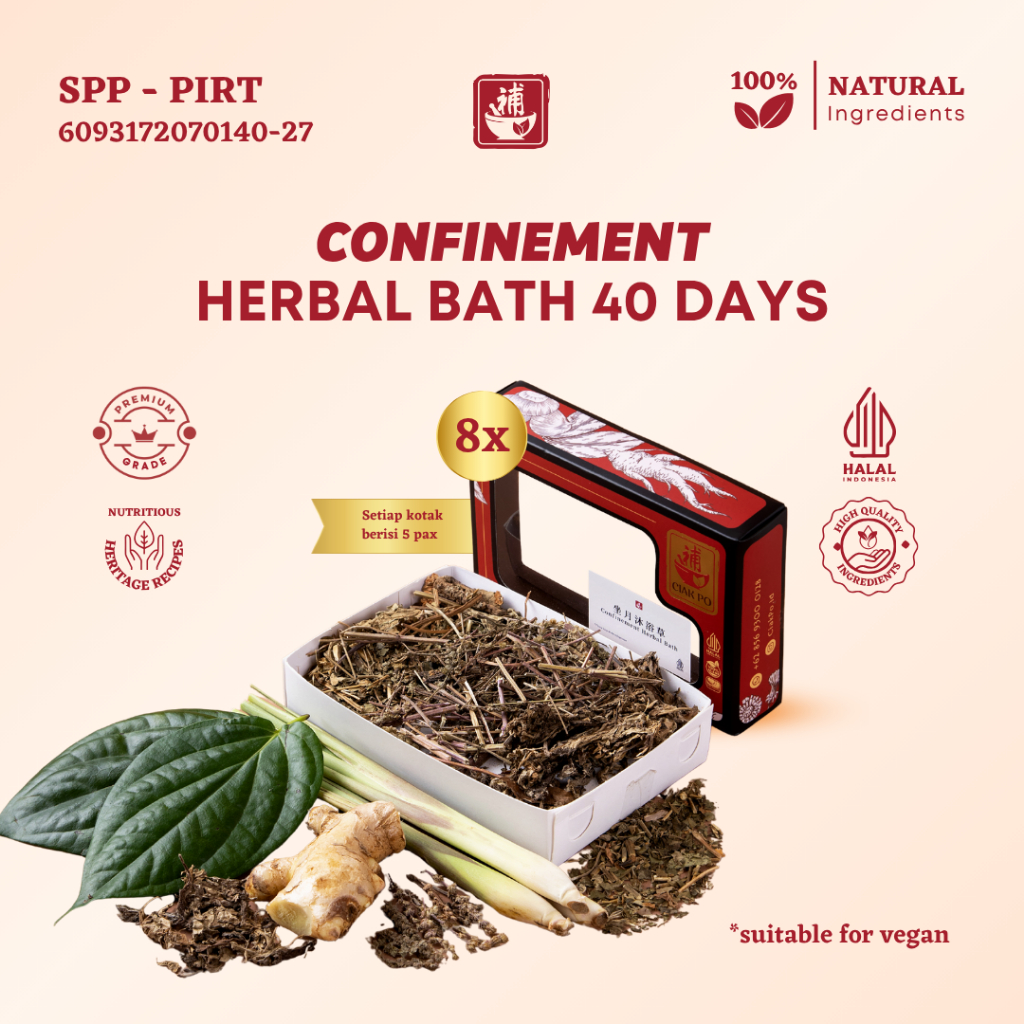Ciak Po - Confinement Herbal Bath 40 Days Paket Mandi Rempah Melahirkan