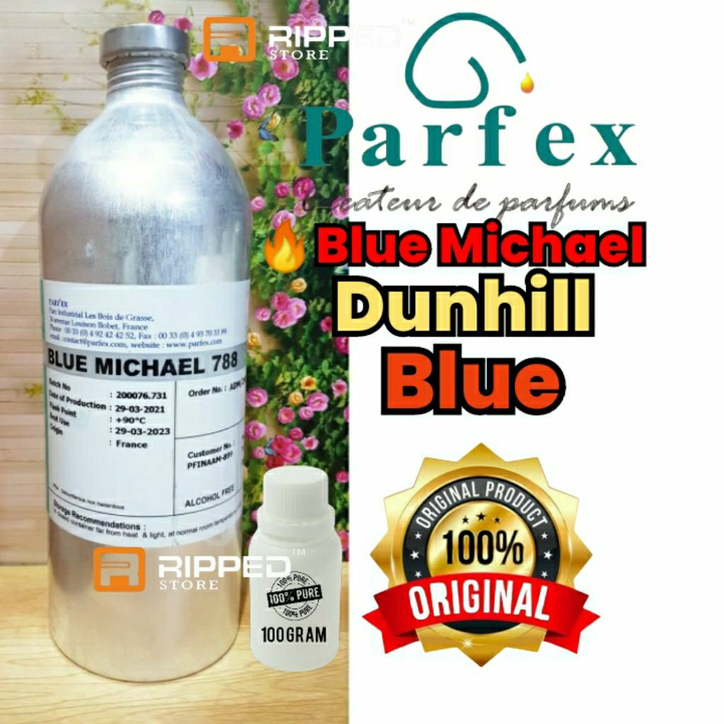 (100ML) Bibit Parfum Murni Blue Michael | Dunhil Blue | By Original Parfex