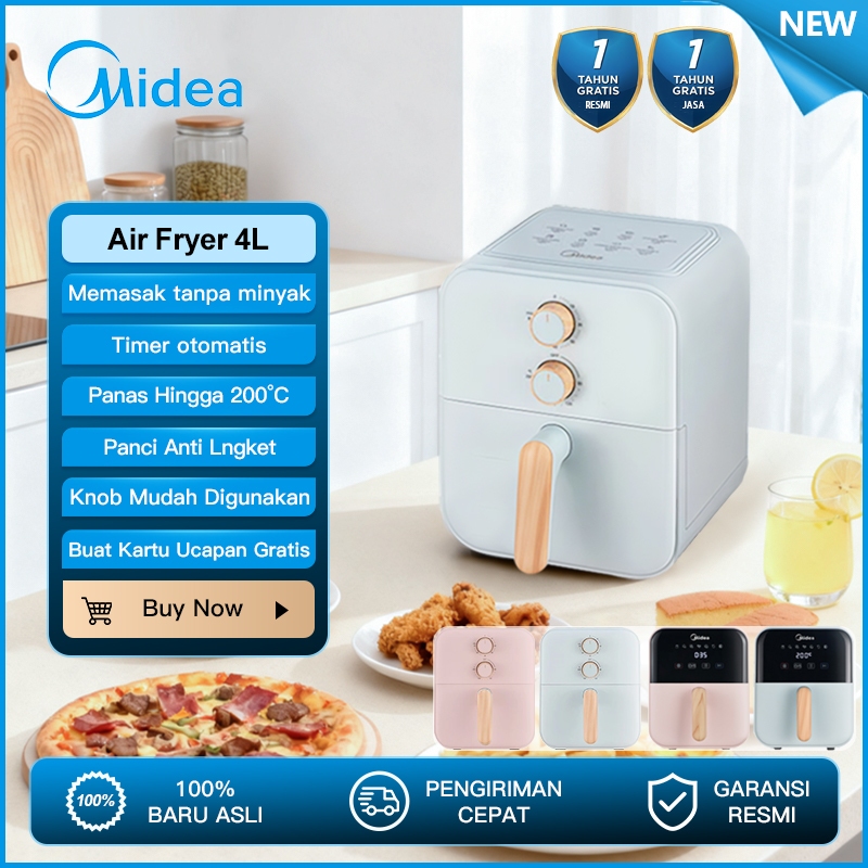 Midea 4L Air Fryer Low Watt MAF400B0ADG / MAF400B0ADI