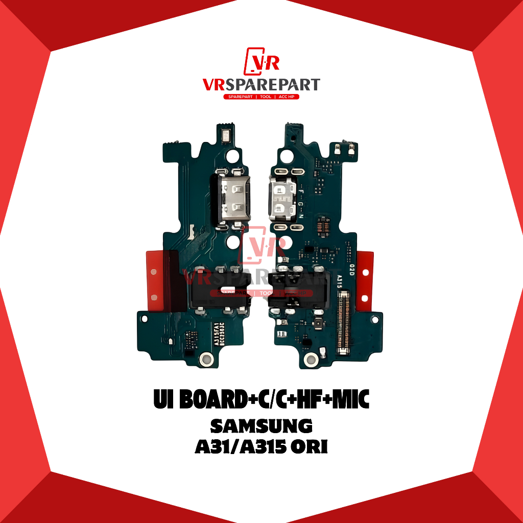 FLEXIBLE PAPAN CAS SAMSUNG A31/A315 ORI PAPAN KONEKTOR CAS / CHARGER + HF + MIC