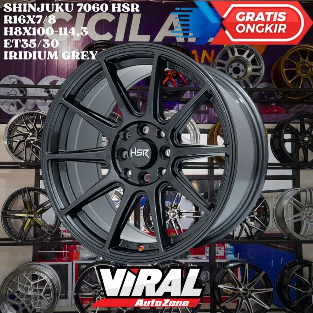 Velg Mobil Lancer , Vios , City , Corolla , Galant , HSR SHINJUKU Ring 16 R16