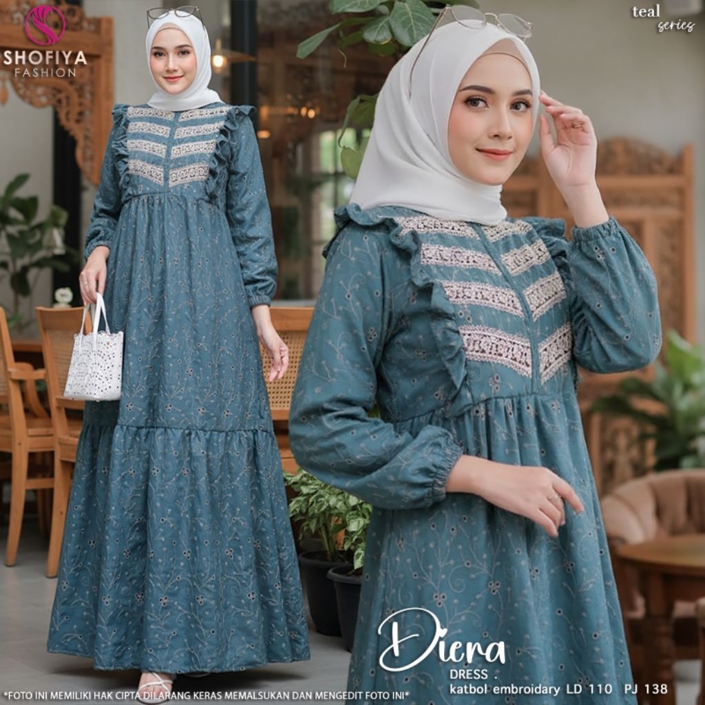 AGHNIA BY SHOFIYA/DIERA DRESS KATBOL BY SHOFIYA DRESS BY SHOFIYA HIJAB