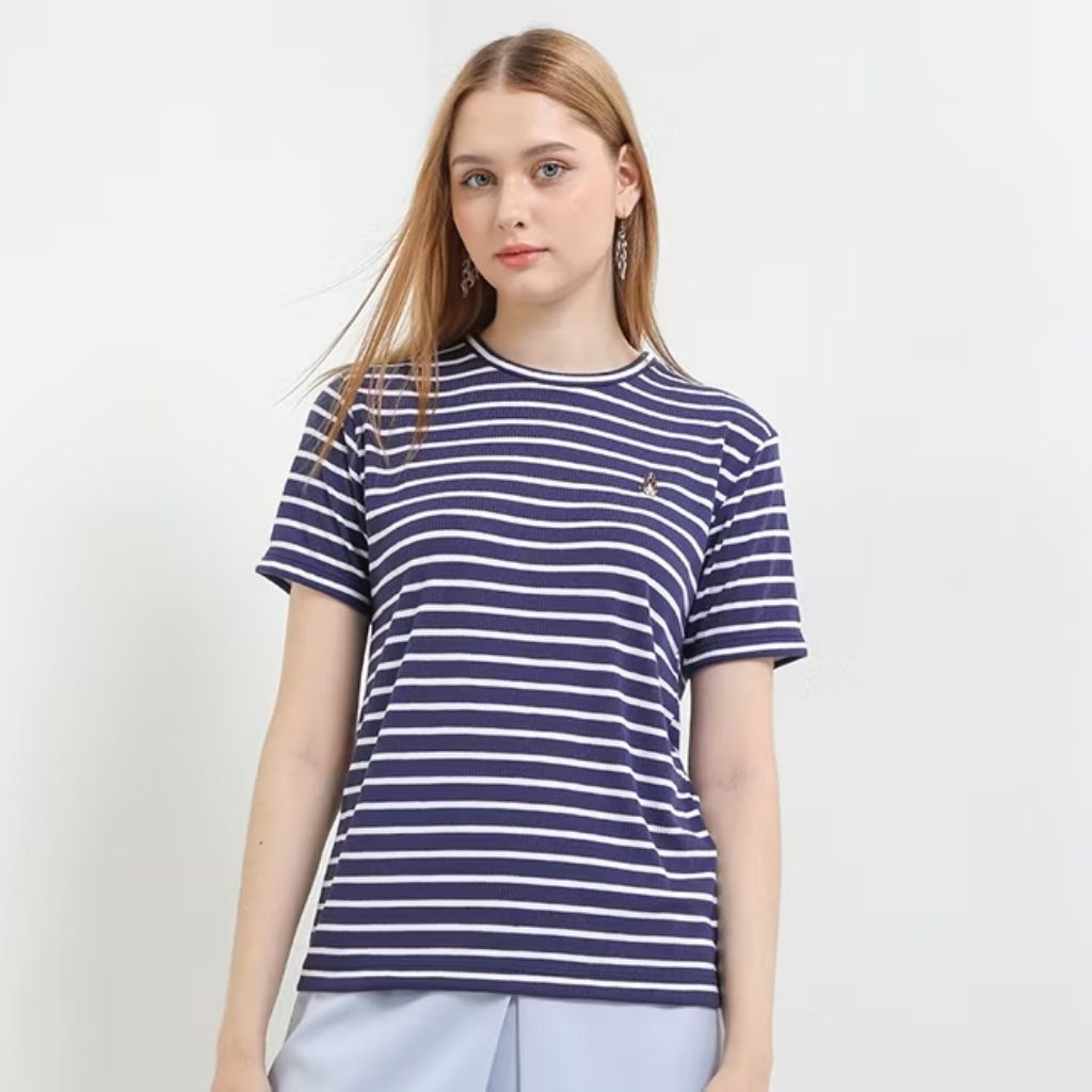 New With tag Hush Puppies Kaos Wanita Aurory Navy size M