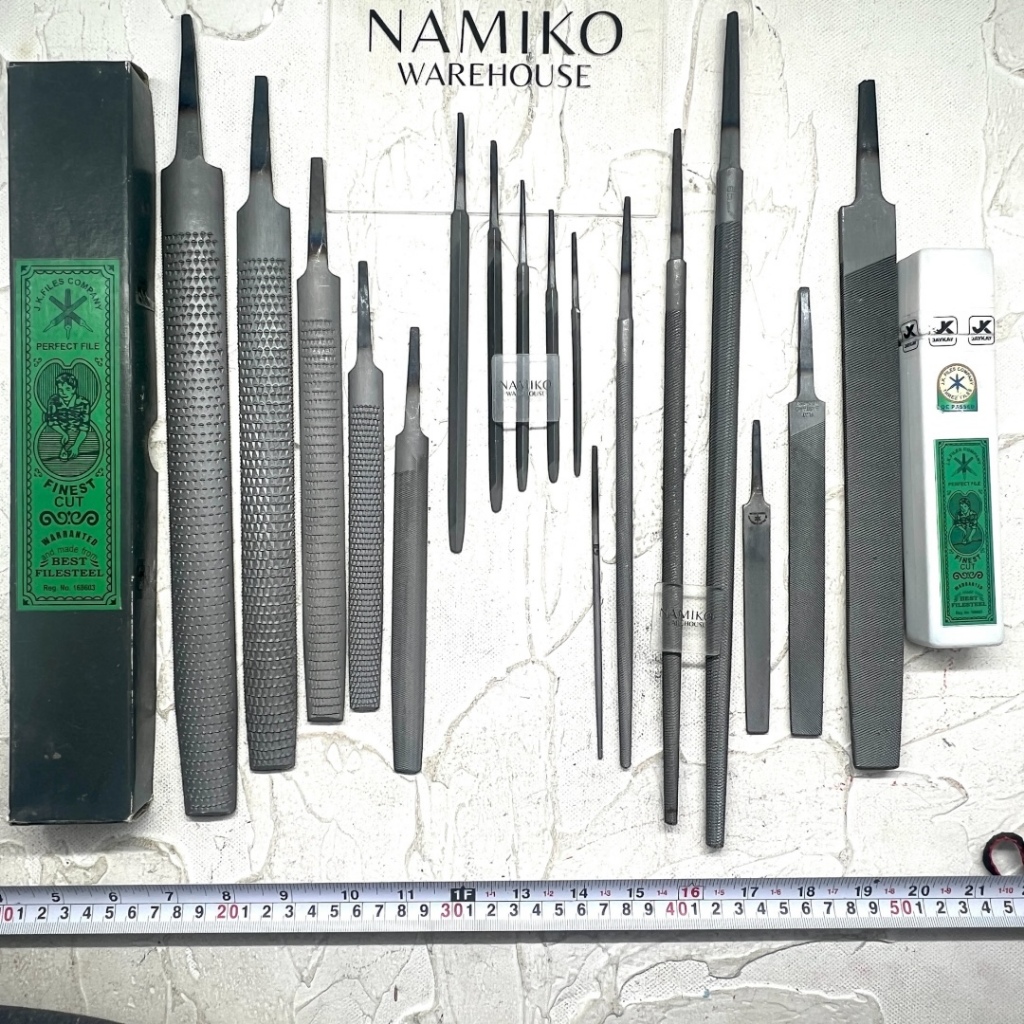 GROSIR 12 pcs INDIA Kikir Gergaji segitiga plat bulat kayu 3 - 12 inch NAMIKO WAREHOUSE