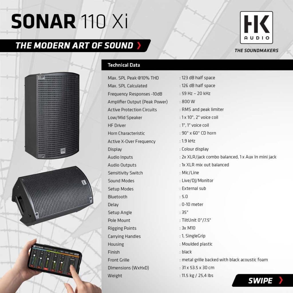Speaker Aktif HK Audio Sonar 110 XI
