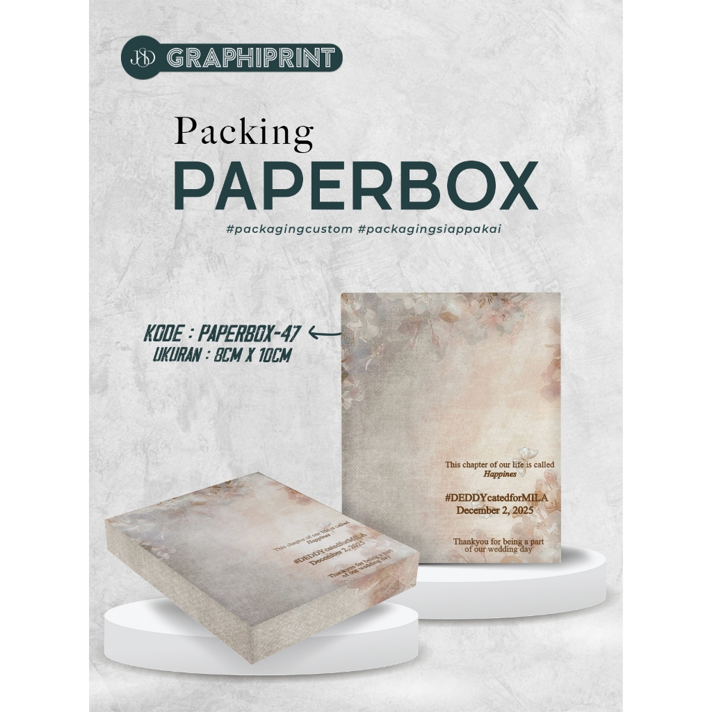 Packaging Souvenir Paper Box Desain Custom | Kemasan Souvenir Dompet Kartu Card Holder