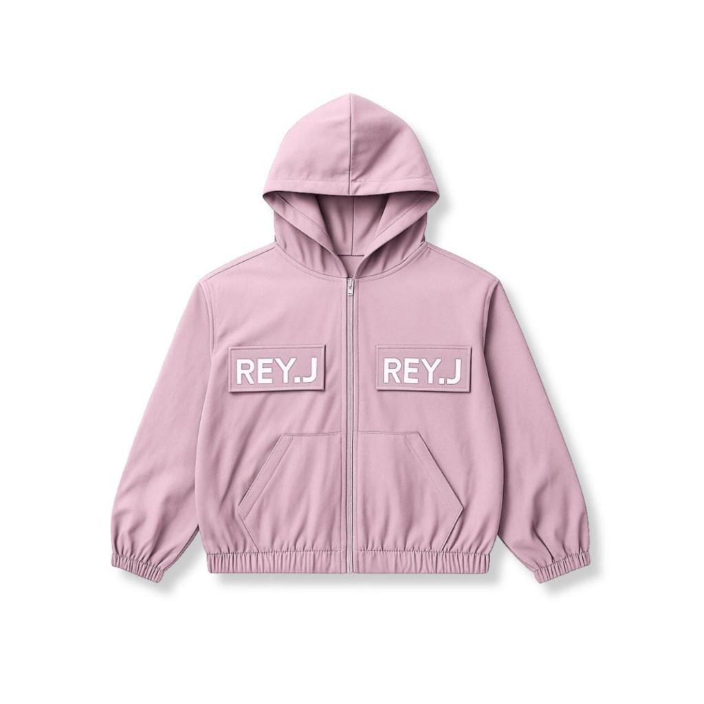 Dhozen Jaket Hoodie Twill Pria Wanita Jaket Motor Casual Oversize Allisze REY.J