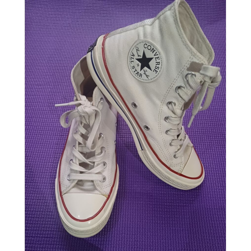 [Preloved] Sepatu Sneakers Converse Allstars Chuck Taylor 70s Broken white Original Premium