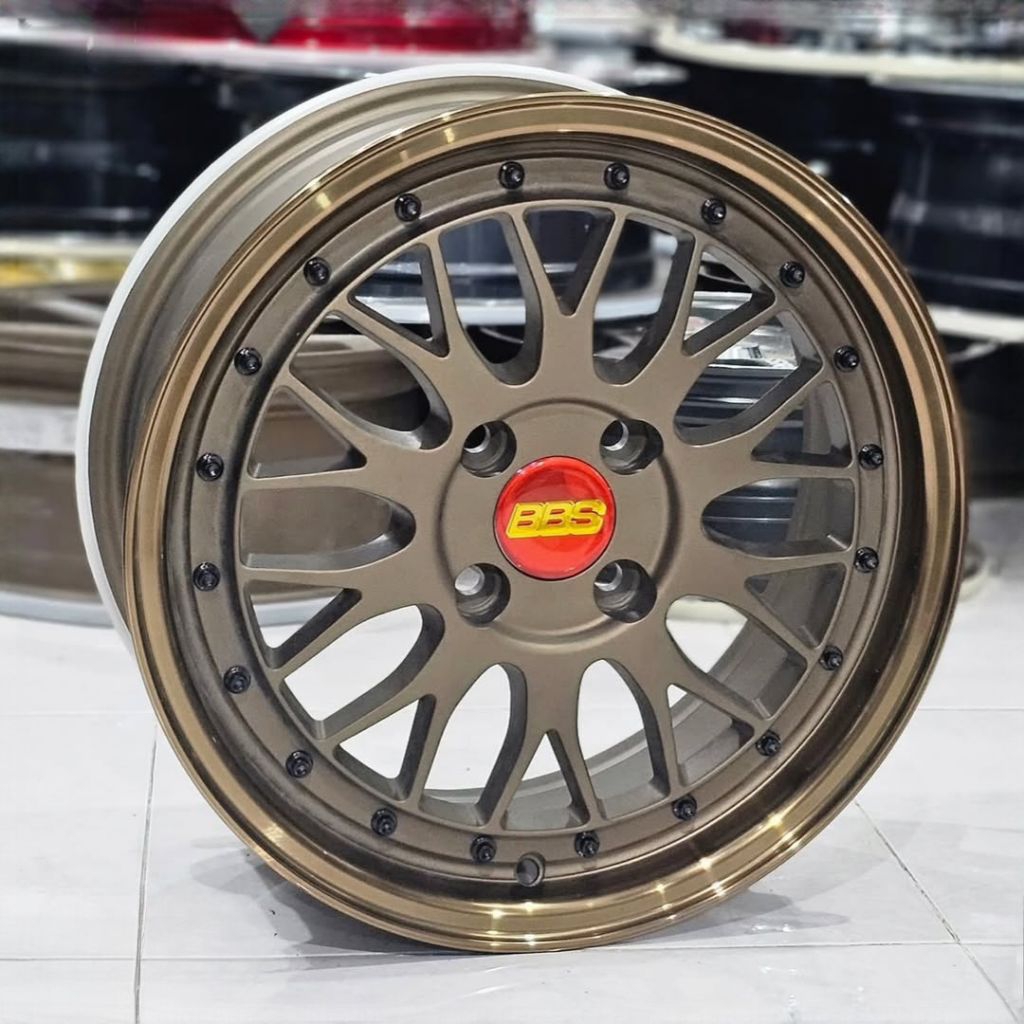velg mobil bbs lm ring 15 et 40 - 44 lebar 6,5 velg racing ring 15 cocok untuk mobil brio jazz city 