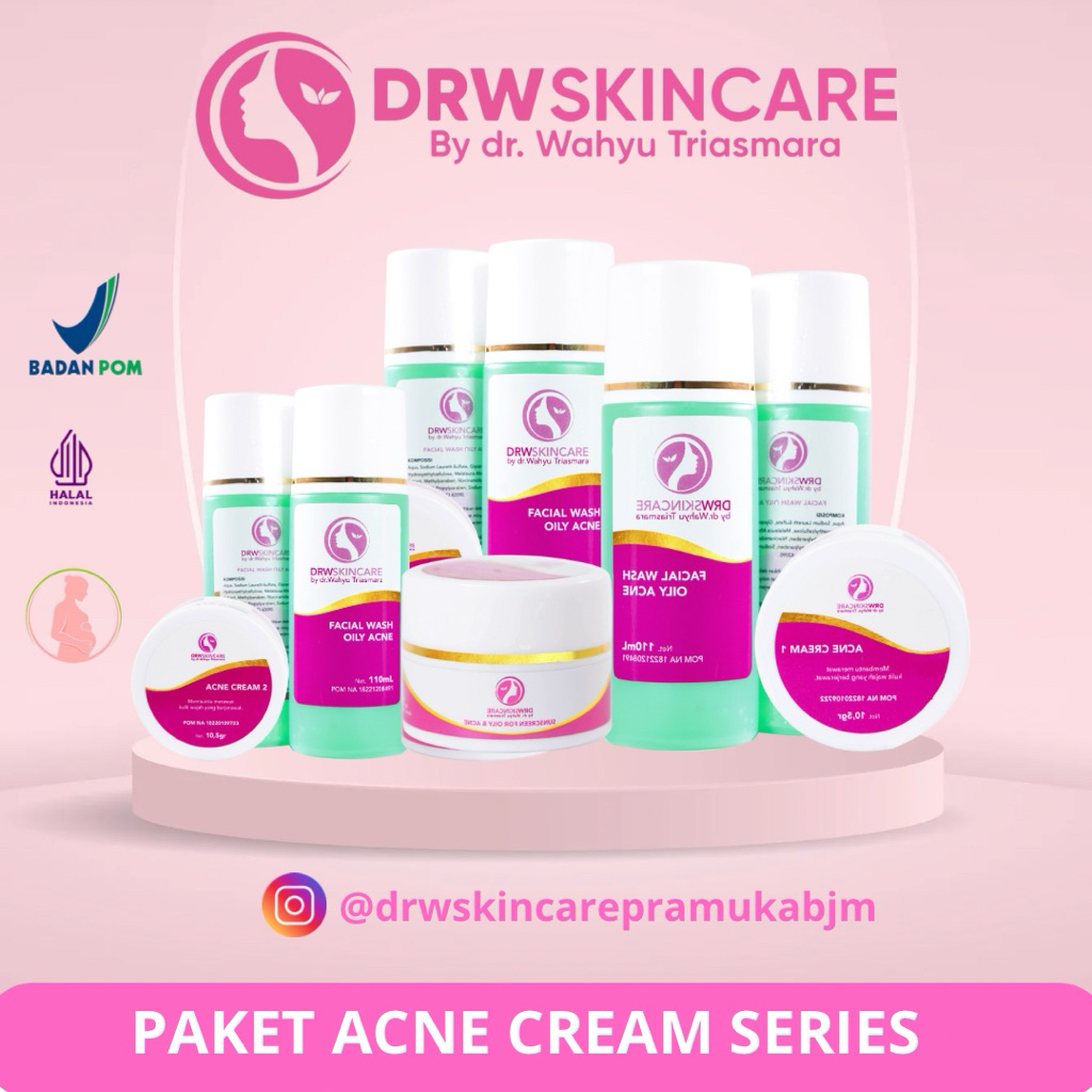 DRW SKINCARE - PAKET ACNE CREAM 1, 2 & 3