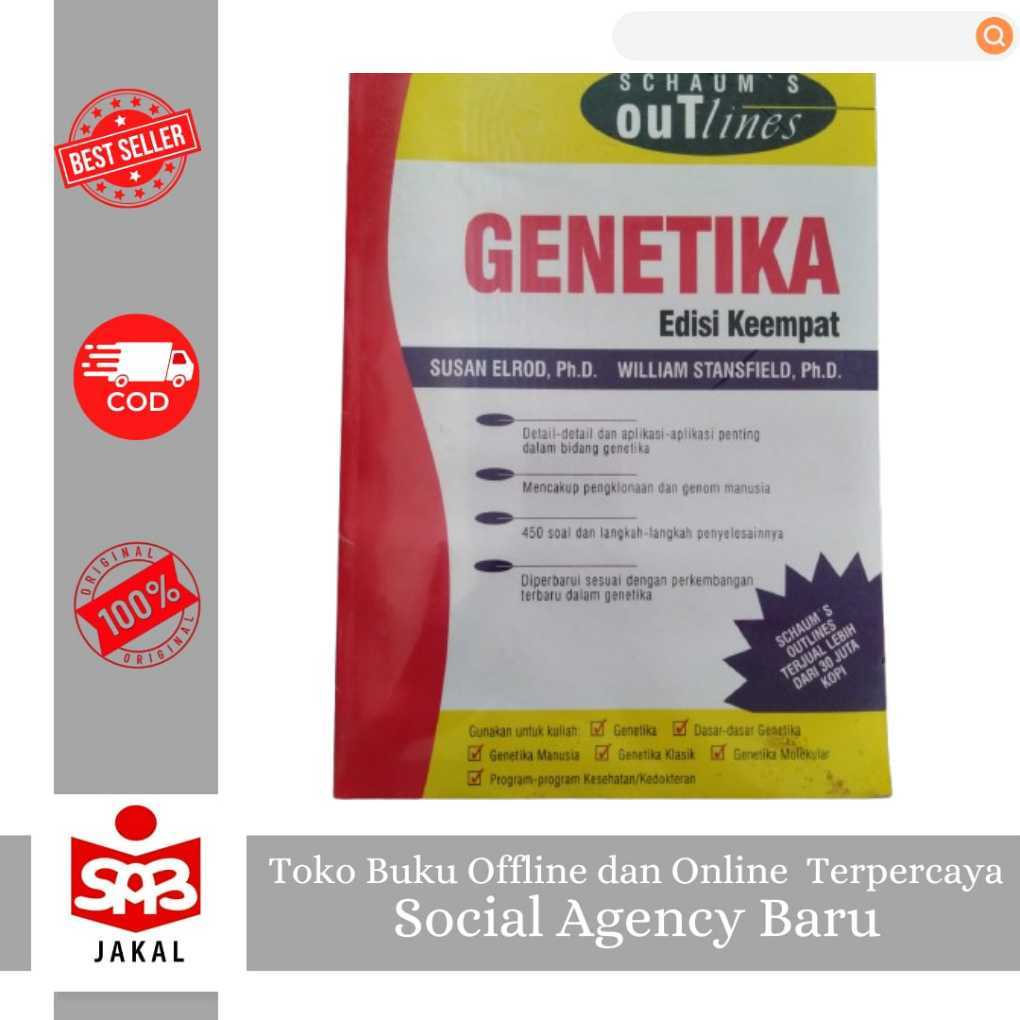 SCHAUM’S Outlines Genetika Edisi Keempat – Buku Panduan Belajar Original