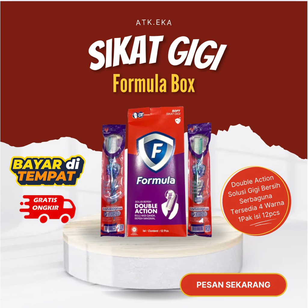 FORMULA Sikat Gigi Lembut Grosir Murah - Isi 12pcs