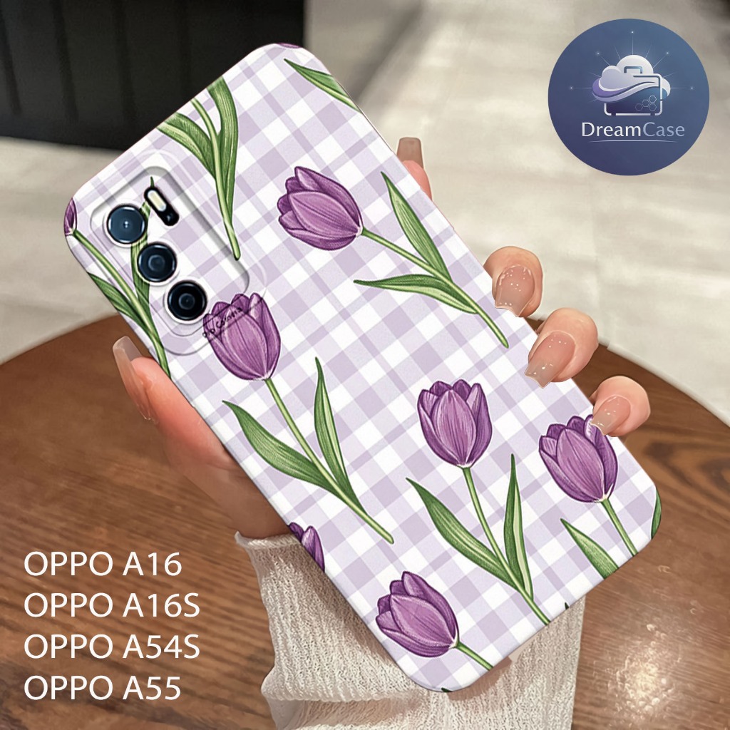 Soft Case OPPO A16/A16S/A54S/A55 4G/A15/A15S/A16K MOTIF Karakter Bunga - Case Lucu - Casing Kekinian