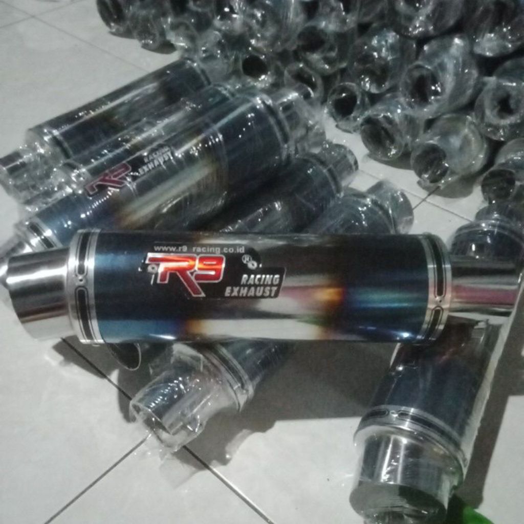 gambar realpict.. knalpot R9 bluemoon Mugello alltype motor bebek..