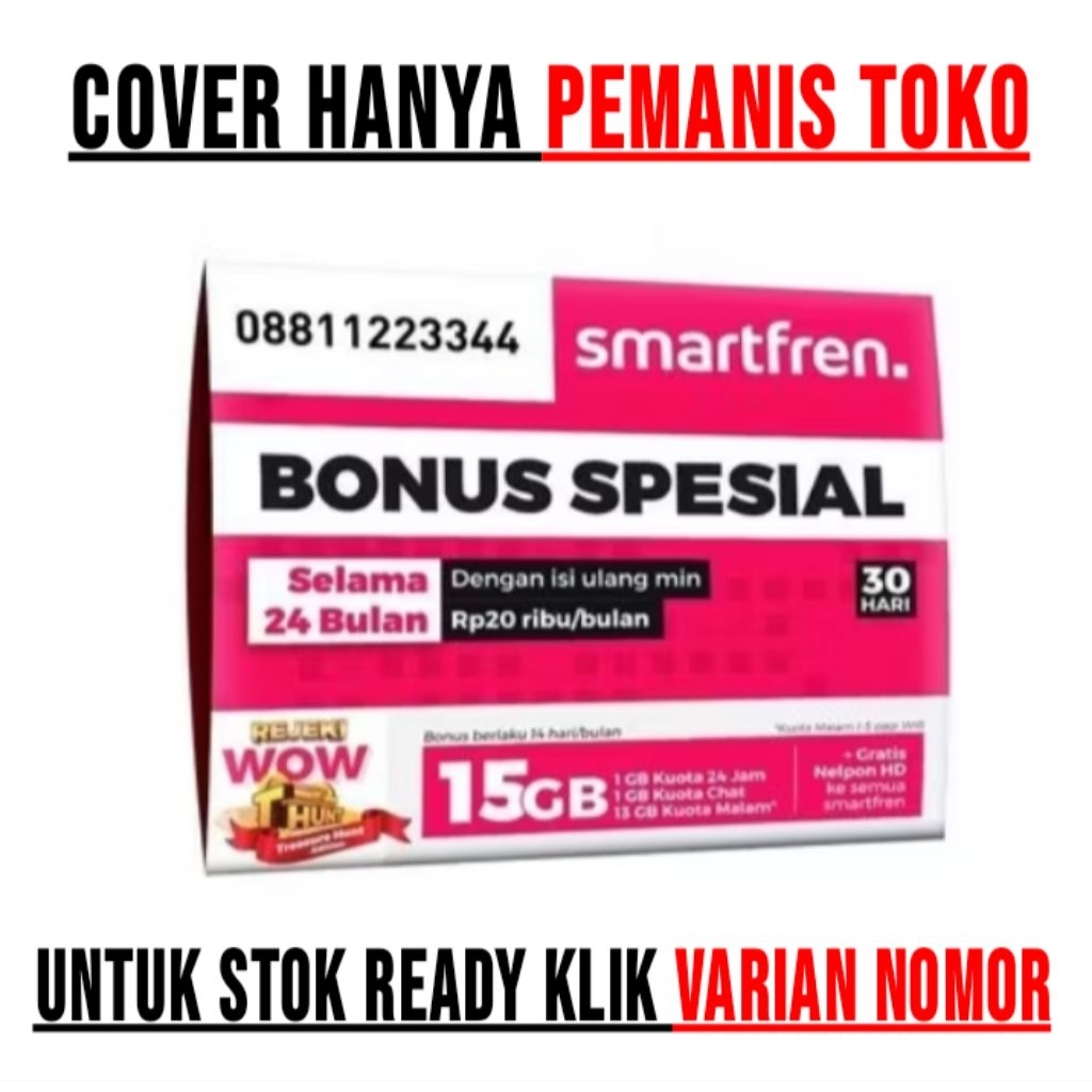 KARTU PERDANA NOMOR CANTIK SMARTFREN 11 DIGIT MURAH