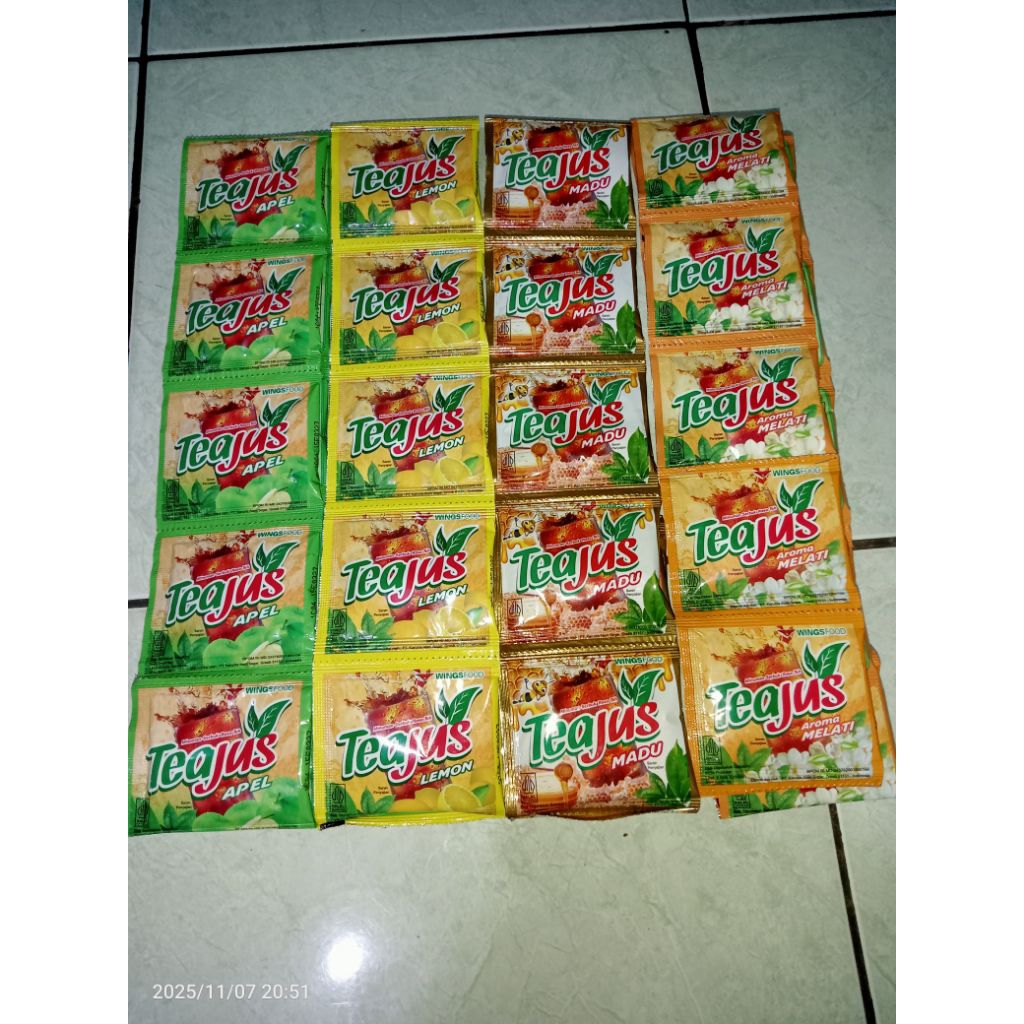 Tea Jus 1 Renceng/Renteng