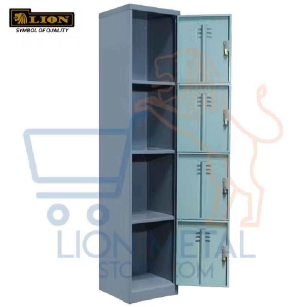 Locker 4 pintu Lion 554 locker besi 4 pintu merk Lion original