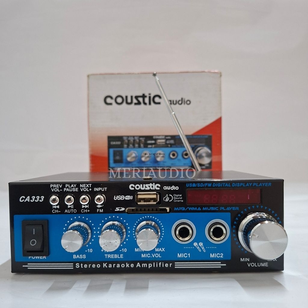 Power Amplifier Ac Dc Usb Radio Karoke Sound System Profesional