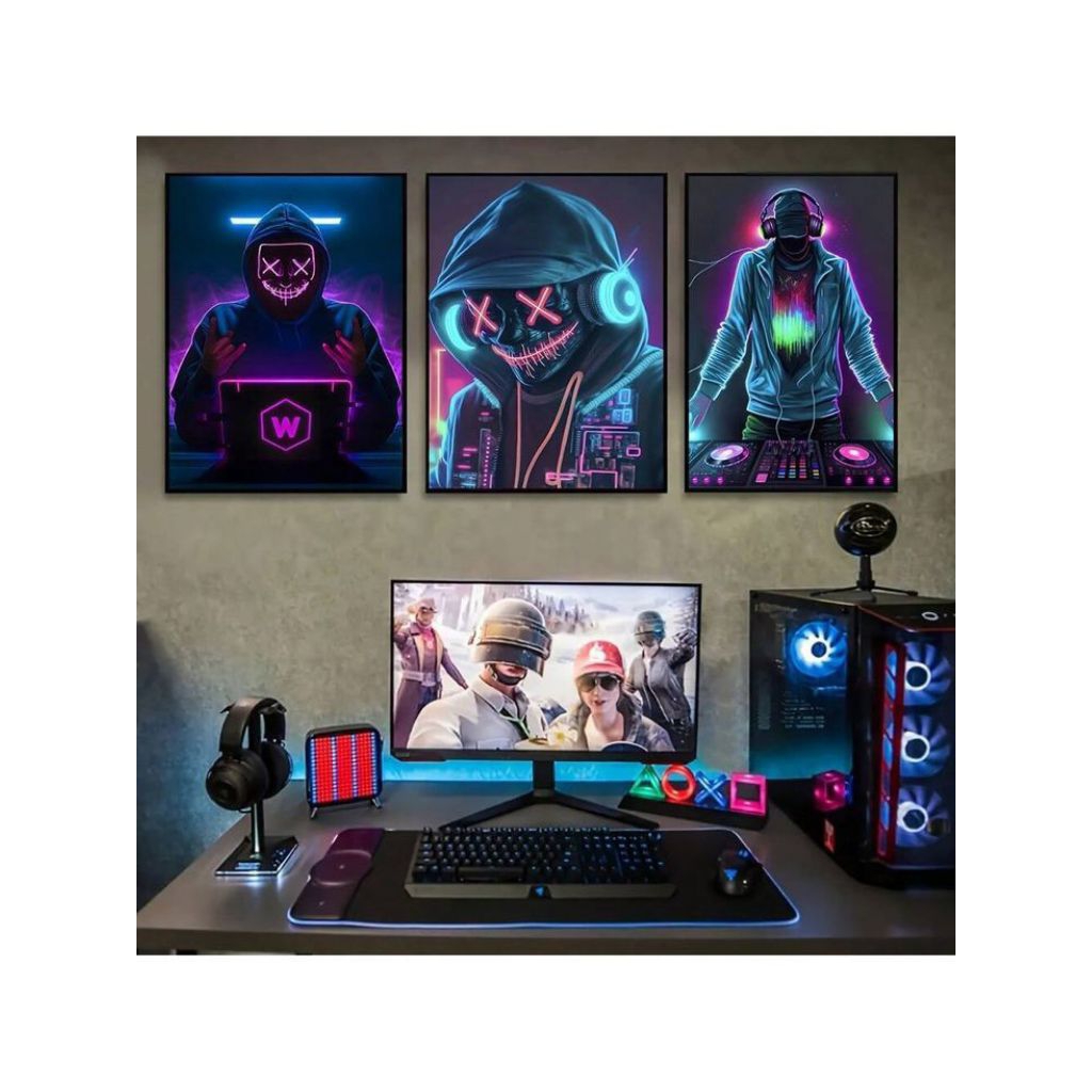 DEKOR.IN Hiasan dinding tema hacker - hiasan dinding gambar hacker - poster dinding hacker